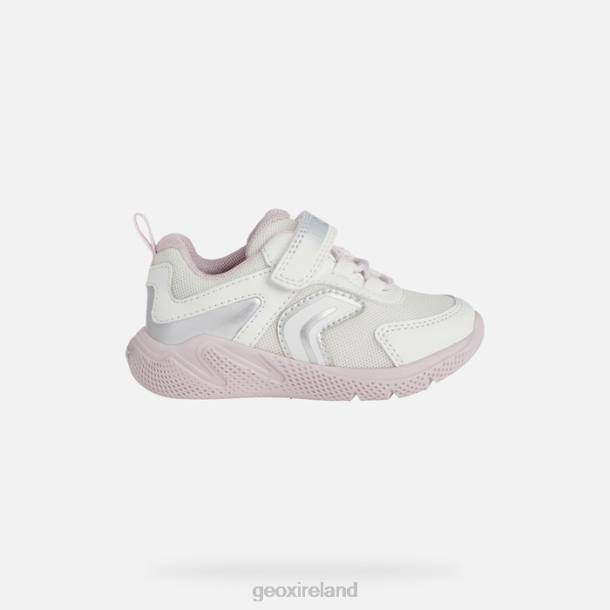 Geox 0ZTB1557 White/Pink Sprintye Baby