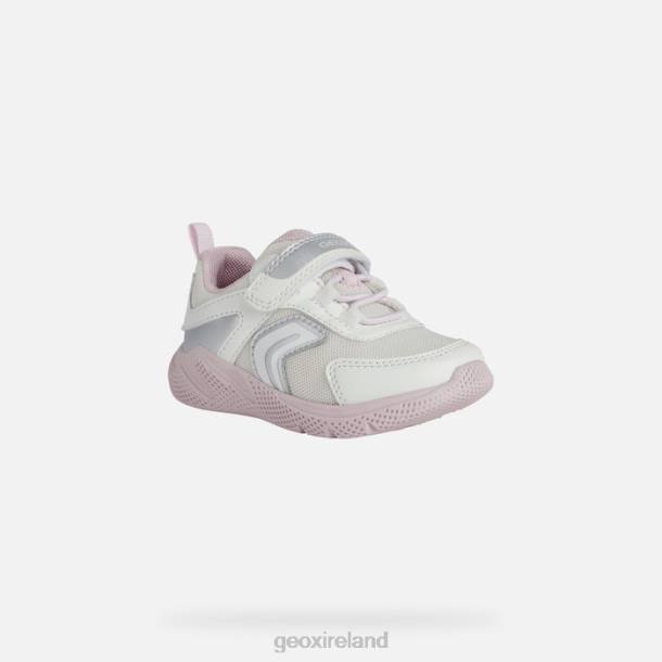 Geox 0ZTB1557 White/Pink Sprintye Baby