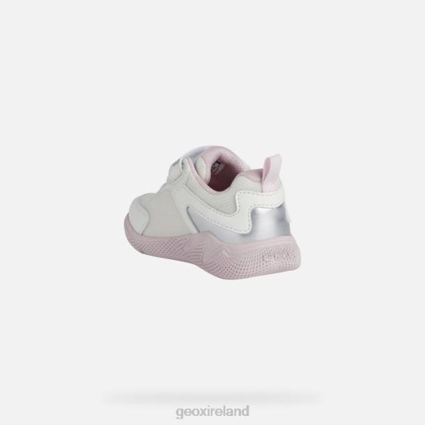 Geox 0ZTB1557 White/Pink Sprintye Baby