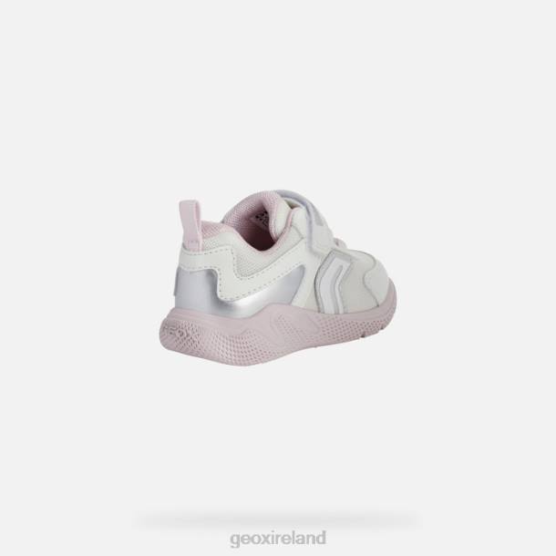 Geox 0ZTB1557 White/Pink Sprintye Baby