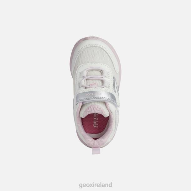Geox 0ZTB1557 White/Pink Sprintye Baby