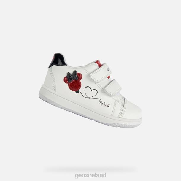 Geox 0ZTB1596 White/Red New Flick Baby