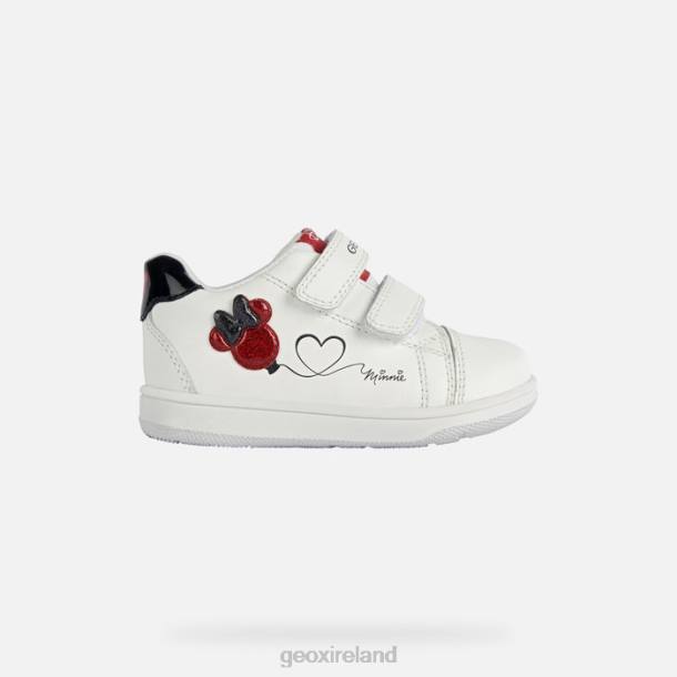 Geox 0ZTB1596 White/Red New Flick Baby