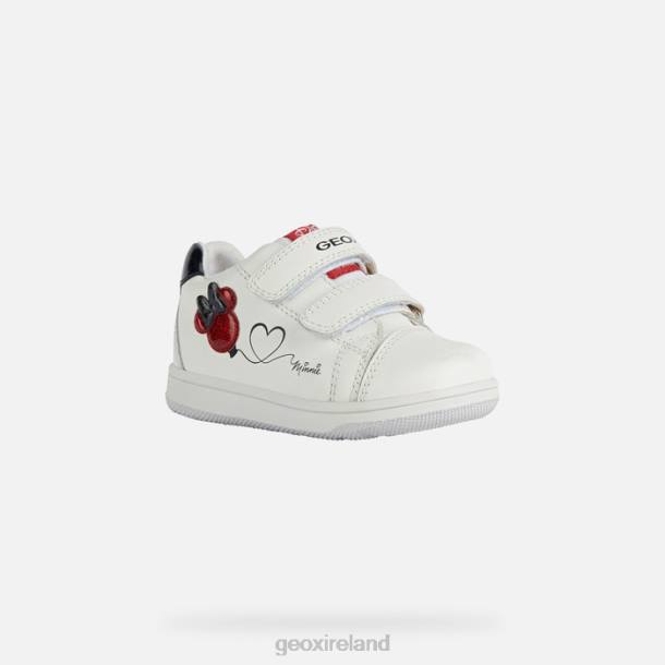 Geox 0ZTB1596 White/Red New Flick Baby