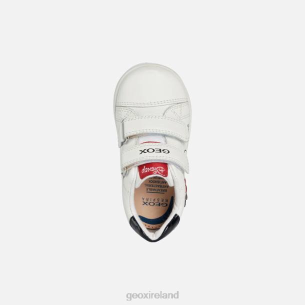 Geox 0ZTB1596 White/Red New Flick Baby