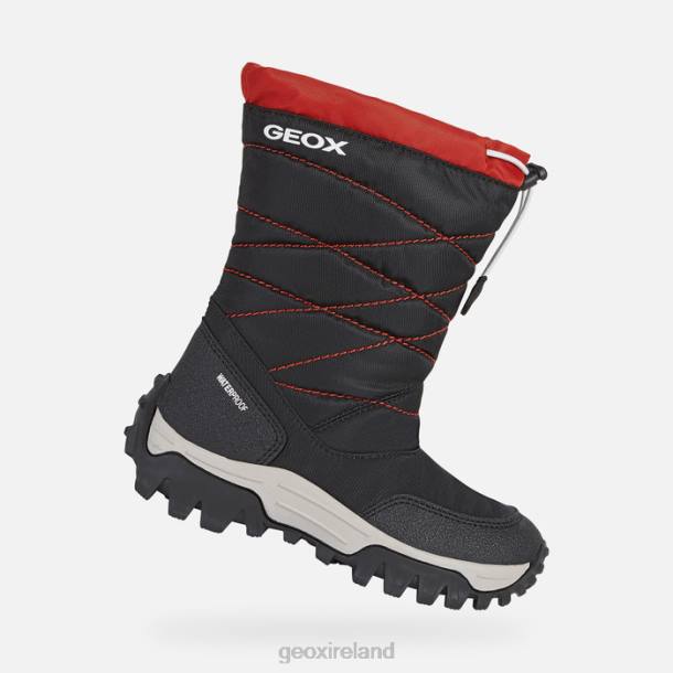 Geox 0ZTB1402 Black/Red Himalaya Boy
