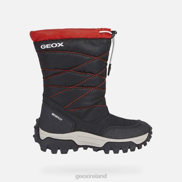 Geox 0ZTB1402 Black/Red Himalaya Boy
