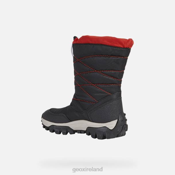Geox 0ZTB1402 Black/Red Himalaya Boy