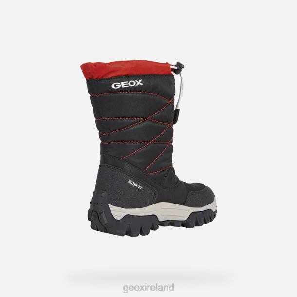 Geox 0ZTB1402 Black/Red Himalaya Boy