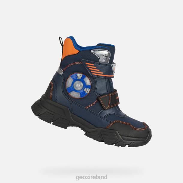 Geox 0ZTB1408 Navy/Orange Nevegal Abx Boy
