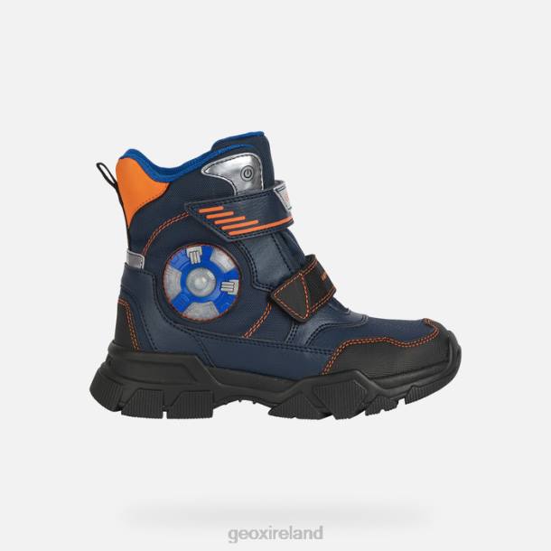 Geox 0ZTB1408 Navy/Orange Nevegal Abx Boy