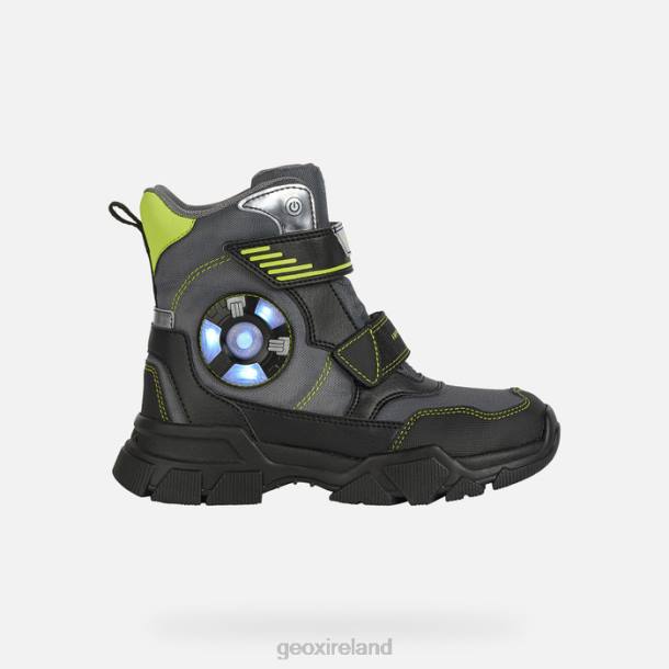 Geox 0ZTB1409 Dark Grey/Lime Nevegal Abx Boy