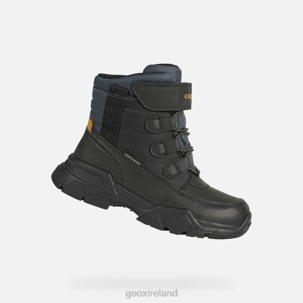 Geox 0ZTB1420 Black/Dark Yellow Nevegal Abx Boy