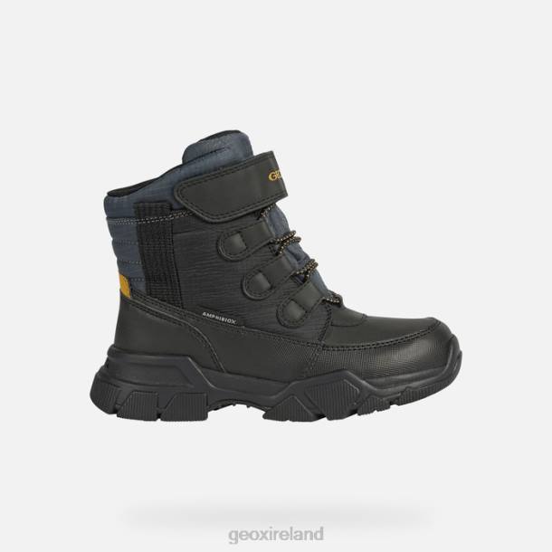 Geox 0ZTB1420 Black/Dark Yellow Nevegal Abx Boy