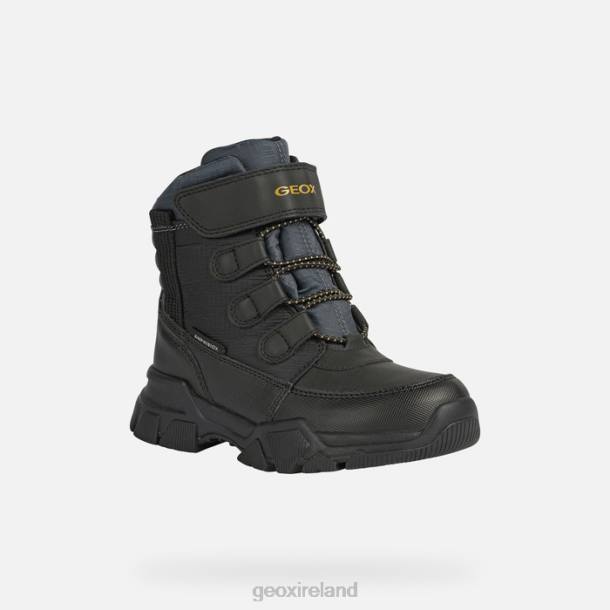 Geox 0ZTB1420 Black/Dark Yellow Nevegal Abx Boy