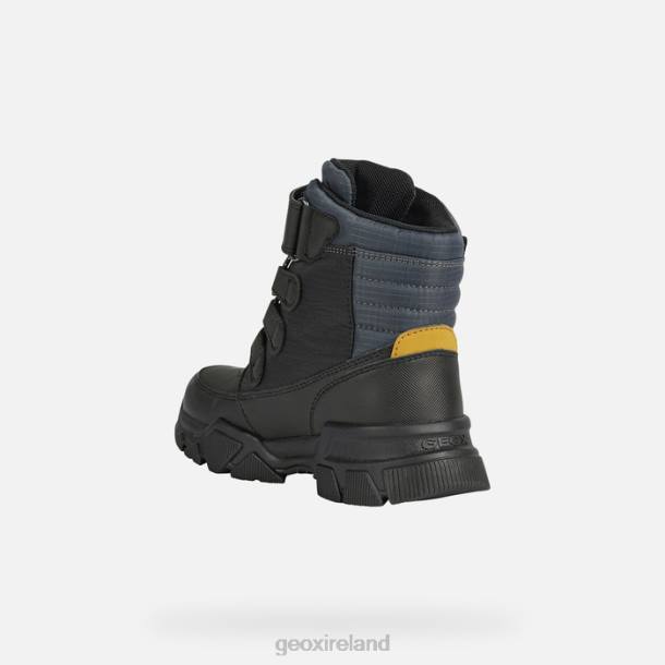 Geox 0ZTB1420 Black/Dark Yellow Nevegal Abx Boy