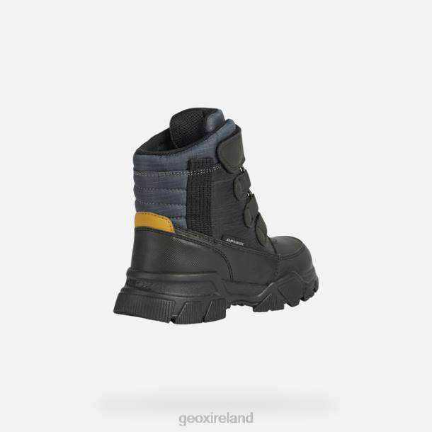 Geox 0ZTB1420 Black/Dark Yellow Nevegal Abx Boy