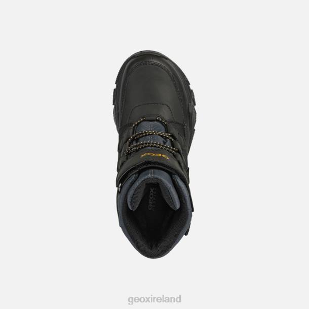 Geox 0ZTB1420 Black/Dark Yellow Nevegal Abx Boy
