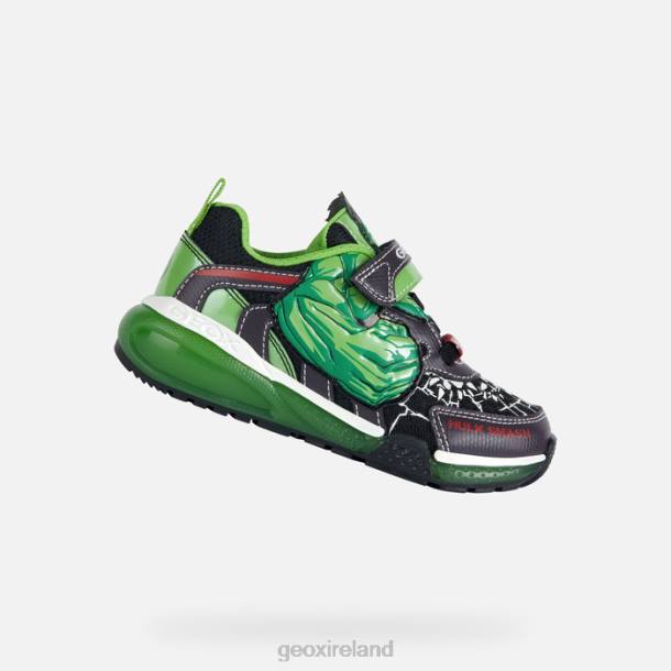Geox 0ZTB1036 Black/Green Bayonyc Junior