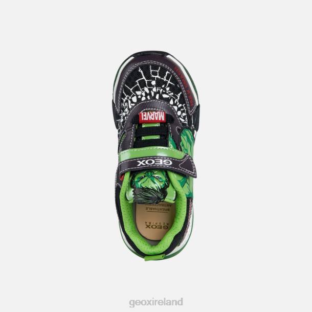 Geox 0ZTB1036 Black/Green Bayonyc Junior