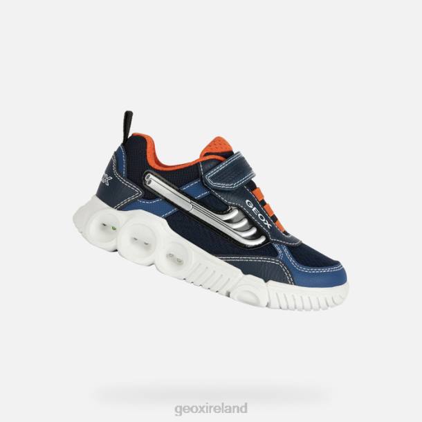 Geox 0ZTB1300 Navy/Orange Wroom Boy