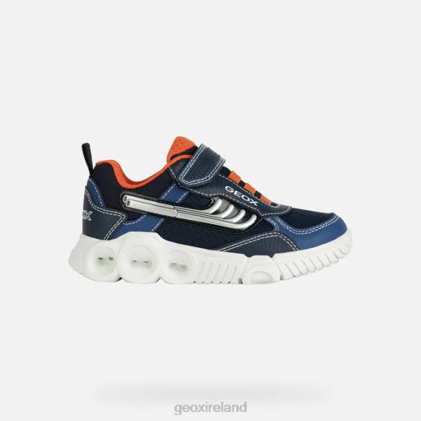 Geox 0ZTB1300 Navy/Orange Wroom Boy