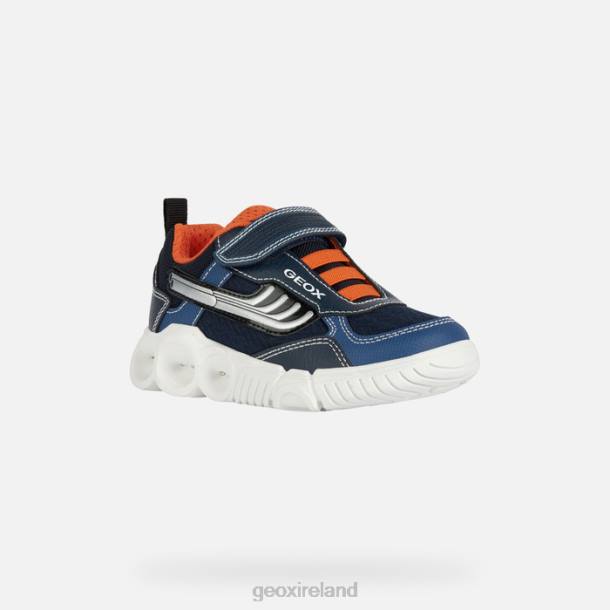 Geox 0ZTB1300 Navy/Orange Wroom Boy