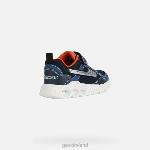 Geox 0ZTB1300 Navy/Orange Wroom Boy