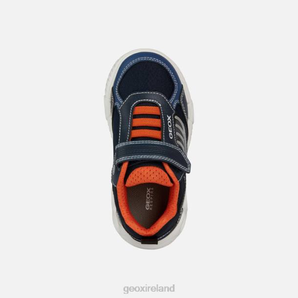 Geox 0ZTB1300 Navy/Orange Wroom Boy