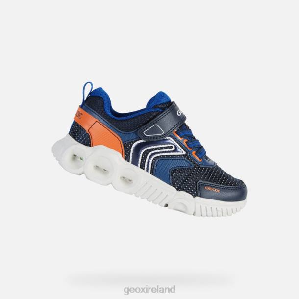 Geox 0ZTB1359 Navy/Orange Wroom Boy
