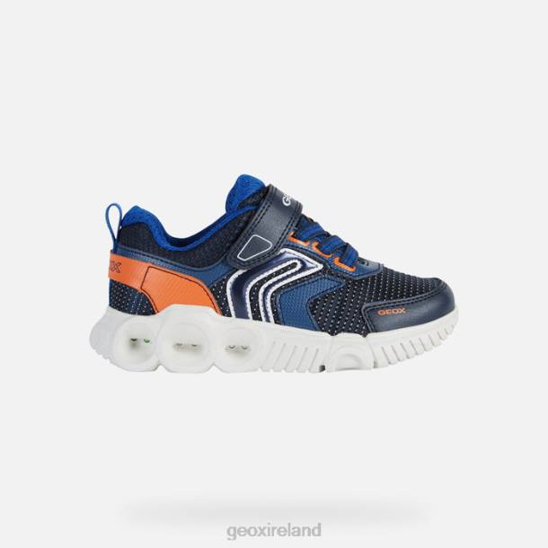 Geox 0ZTB1359 Navy/Orange Wroom Boy
