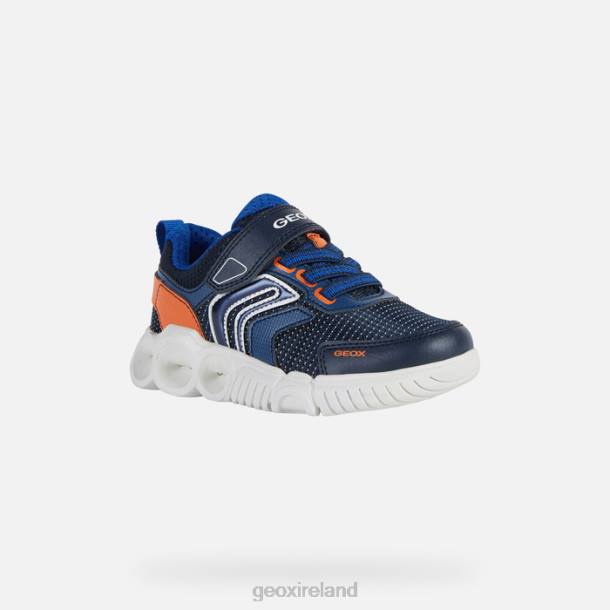 Geox 0ZTB1359 Navy/Orange Wroom Boy