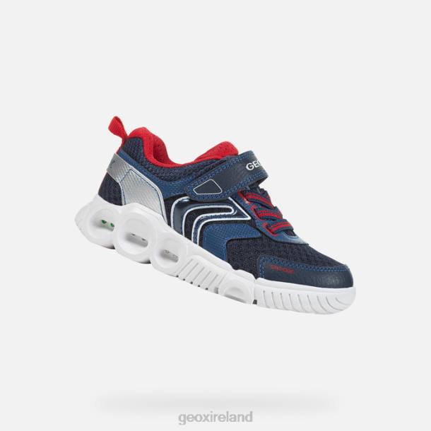 Geox 0ZTB1381 Navy/Red Wroom Boy