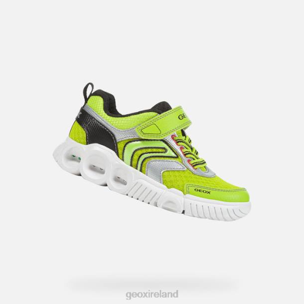 Geox 0ZTB1382 Lime/Black Wroom Boy