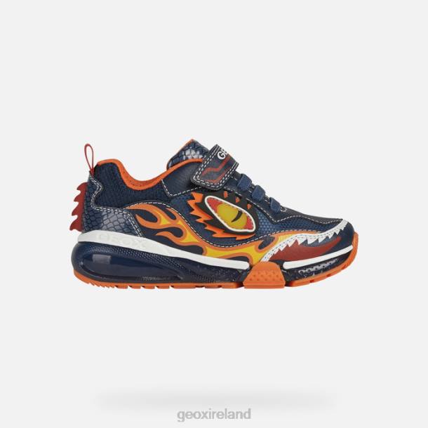 Geox 0ZTB1398 Navy/Orange Bayonyc Boy