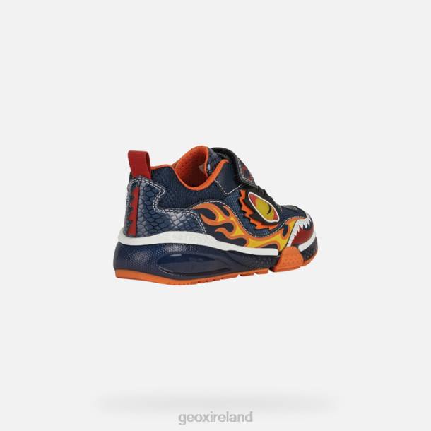 Geox 0ZTB1398 Navy/Orange Bayonyc Boy