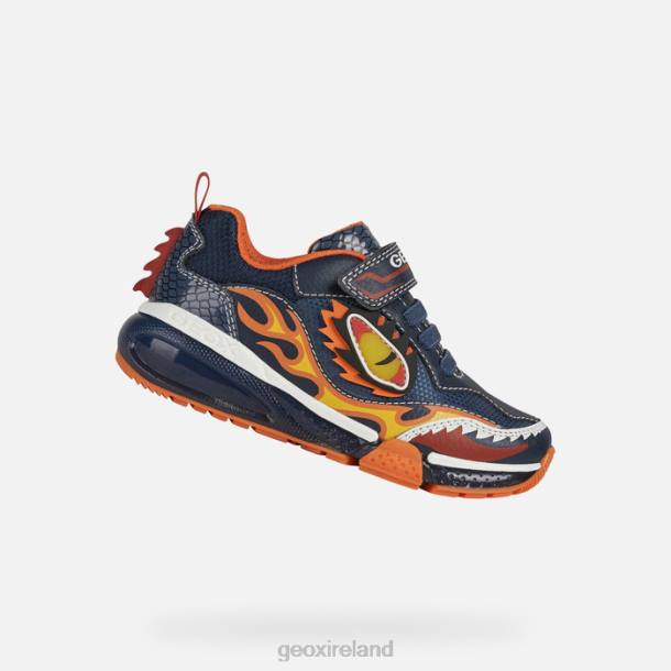 Geox 0ZTB1398 Navy/Orange Bayonyc Boy