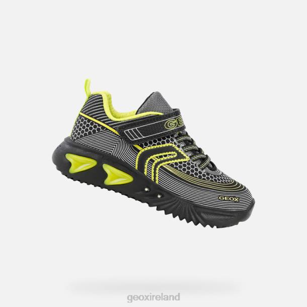 Geox 0ZTB1405 Black/Lime Assister Boy