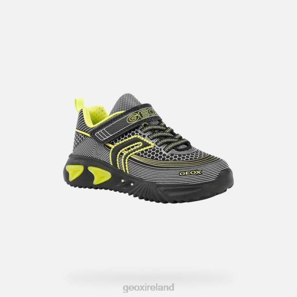 Geox 0ZTB1405 Black/Lime Assister Boy