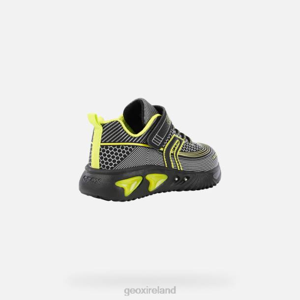 Geox 0ZTB1405 Black/Lime Assister Boy