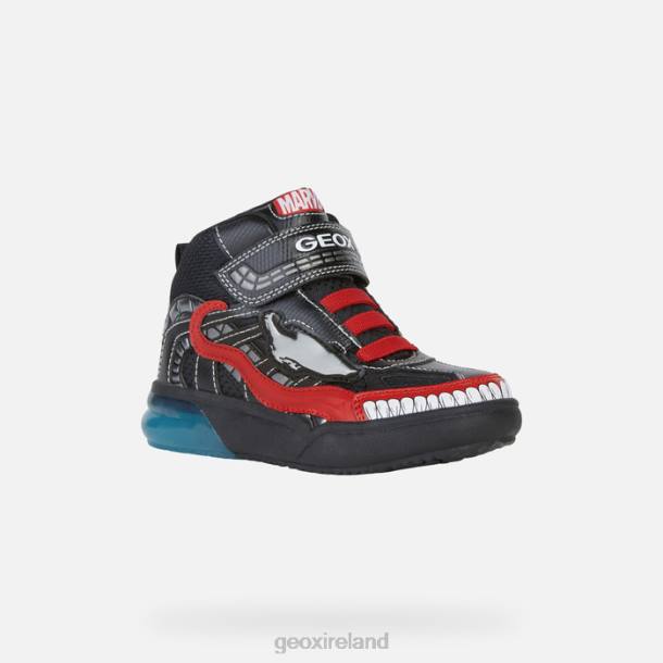 Geox 0ZTB1016 Black/Red Grayjay Junior