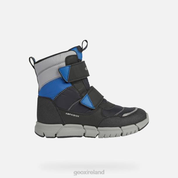 Geox 0ZTB1072 Black/Royal Flexyper Abx Junior