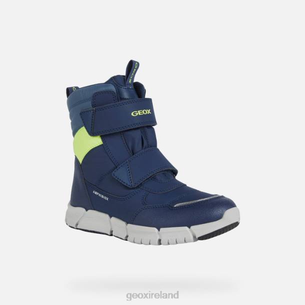 Geox 0ZTB1073 Navy/Fluo Yellow Flexyper Abx Junior