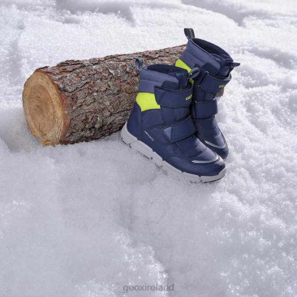 Geox 0ZTB1073 Navy/Fluo Yellow Flexyper Abx Junior