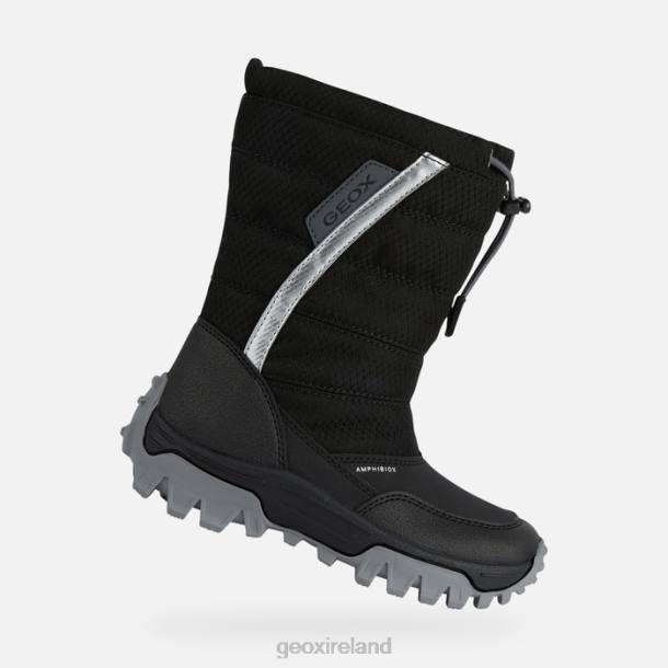 Geox 0ZTB1160 Black/Silver Himalaya Abx Junior