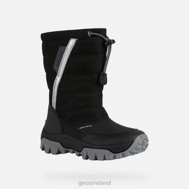 Geox 0ZTB1160 Black/Silver Himalaya Abx Junior