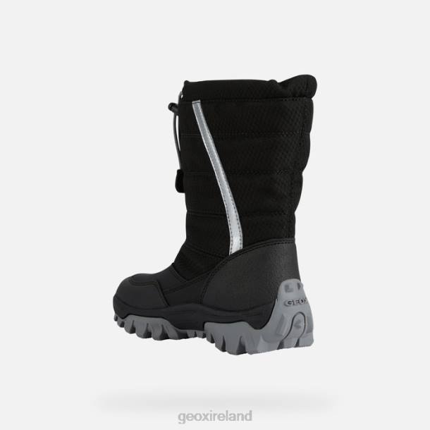 Geox 0ZTB1160 Black/Silver Himalaya Abx Junior