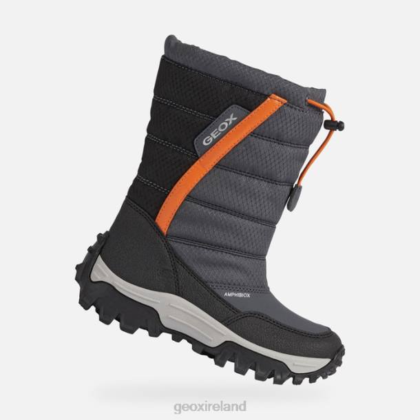 Geox 0ZTB1161 Dark Grey/Orange Himalaya Abx Junior