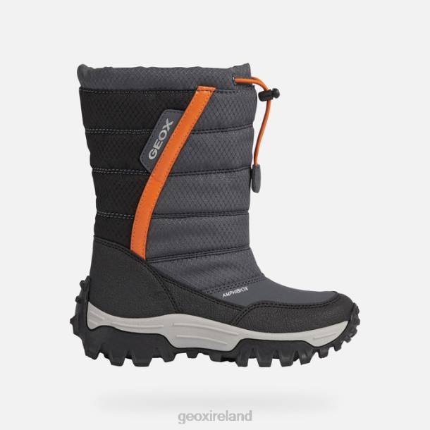Geox 0ZTB1161 Dark Grey/Orange Himalaya Abx Junior