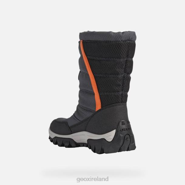 Geox 0ZTB1161 Dark Grey/Orange Himalaya Abx Junior